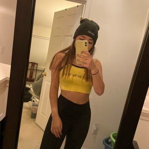 it’s cool to be kind yellow cami tank top